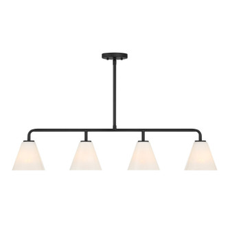 Blair Four Light Linear Chandelier in Matte Black (51|1-4014-4-89)