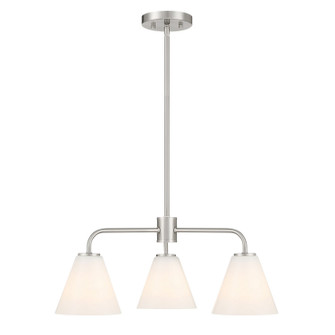 Blair Three Light Chandelier in Satin Nickel (51|1-4013-3-SN)