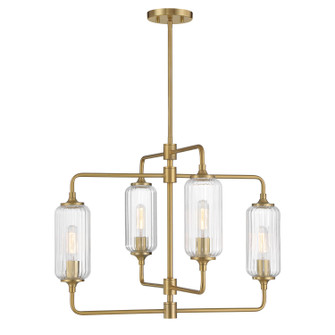 Holton Four Light Chandelier in Warm Brass (51|1-3025-4-322)