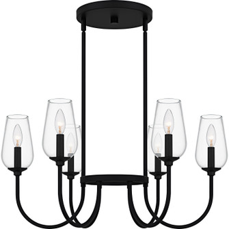 Viscount Six Light Chandelier in Matte Black (10|VSC5028MBK)