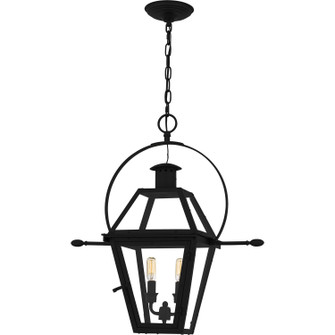 Rue De Royal Two Light Outdoor Hanging Lantern in Earth Black (10|RO1911EK)