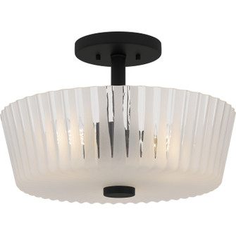 Gray Three Light Semi-Flush Mount in Matte Black (10|RAY1716MBK)
