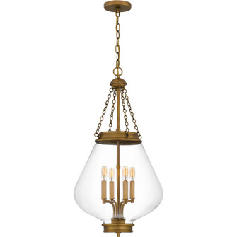 Quoizel Pendant Four Light Pendant in Weathered Brass (10|QP6803WS)