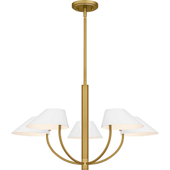 Penley Five Light Chandelier in Brushed Gold (10|PNY5028BRG)