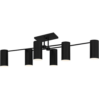 Foreland Six Light Semi-Flush Mount in Matte Black (10|FLD1750MBK)