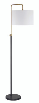 Ingraham One Light Floor Lamp in Flat Black/Satin Brass (46|87008FBSB-F)