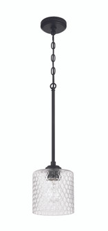 Claire One Light Mini Pendant in Flat Black (46|60591-FB)