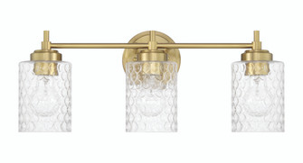 Claire Three Light Vanity in Satin Brass (46|60503-SB)