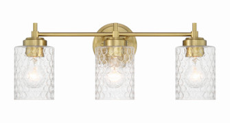 Claire Three Light Vanity in Satin Brass (46|60503-SB)