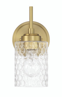 Claire One Light Wall Sconce in Satin Brass (46|60501-SB)