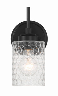 Claire One Light Wall Sconce in Flat Black (46|60501-FB)