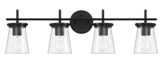 Connell Four Light Vanity in Flat Black (46|60404-FB)