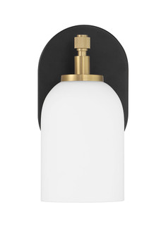Council One Light Wall Sconce in Flat Black/Satin Brass (46|60301-FBSB)