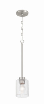 Lyndsey One Light Mini Pendant in Brushed Polished Nickel (46|60291-BNK)