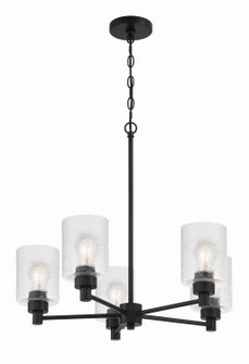 Lyndsey Five Light Chandelier in Flat Black (46|60225-FB)