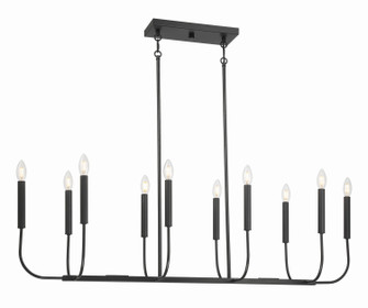 Traci Ten Light Island Pendant in Flat Black (46|59870-FB)