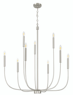 Traci Nine Light Chandelier in Brushed Polished Nickel (46|59829-BNK)