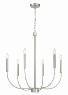 Traci Six Light Chandelier in Brushed Polished Nickel (46|59826-BNK)