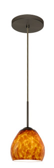 Bolla One Light Pendant in Bronze (74|1BT-412218-LED-BR)