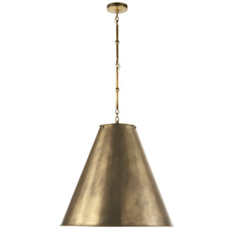 Goodman Two Light Pendant in Hand-Rubbed Antique Brass (268|TOB 5014HAB-TST)