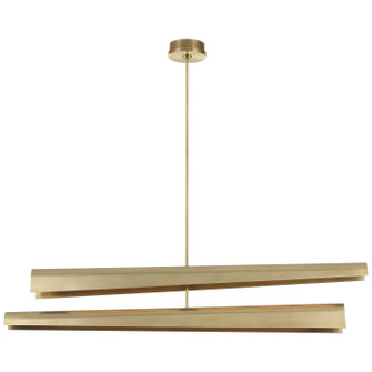 Piel LED Chandelier in Antique-Burnished Brass (268|KW 5635AB)