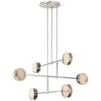Melange LED Chandelier in Polished Nickel (268|KW 5609PN-ALB)