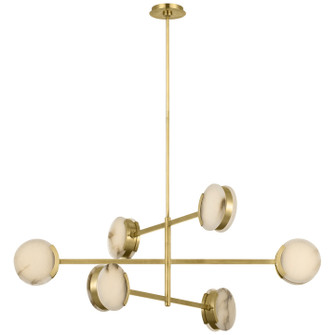 Melange LED Chandelier in Antique-Burnished Brass (268|KW 5607AB-ALB)