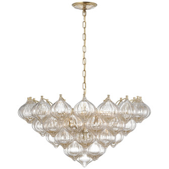 Caselli LED Chandelier in Hand-Rubbed Antique Brass (268|JN 5145HAB-GF)