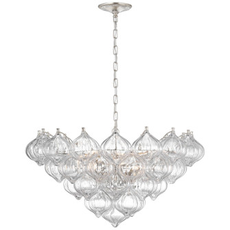 Caselli LED Chandelier in Burnished Silver Leaf (268|JN 5145BSL-CG)