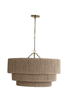 Reza One Light Chandelier in Patina Brass (67|F5934-PBR)