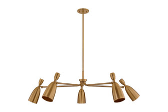 Spade LED Chandelier in Patina Brass (67|F4050-PBR)