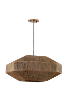 Laken Four Light Chandelier in Patina Brass (67|F3624-PBR)