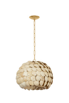 Edric One Light Pendant in Vintage Gold Leaf (67|F2221-VGL)
