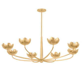 Arcata Eight Light Chandelier in Vintage Gold Leaf (67|F2048-VGL)