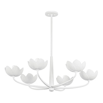 Arcata Six Light Chandelier in Gesso White (67|F2040-GSW)