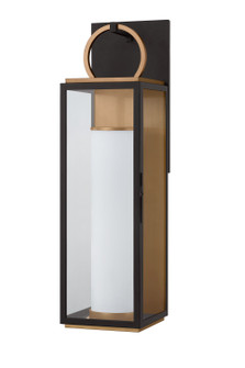 Gareth LED Wall Sconce in Patina Brass/Textured Black (67|B6730-PBR/TBK)