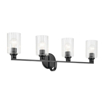 Gioe Four Light Bath in Black (12|55227BKFLU)