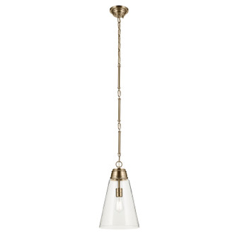 Marsailli One Light Pendant in Champagne Bronze (12|52661CPZCLR)