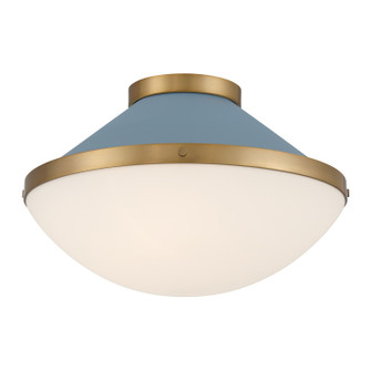 Xander Two Light Flush Mount in Vibrant Gold (60|XAN-8002-VG-BL)
