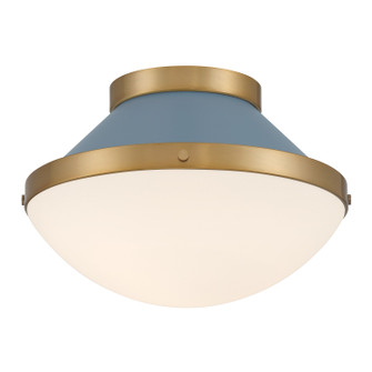 Xander One Light Flush Mount in Vibrant Gold (60|XAN-8001-VG-BL)
