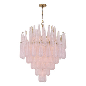 Ollie 21 Light Chandelier in Aged Brass (60|OLL-6008-AG-BH)