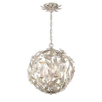 Marselle Four Light Pendant in Antique Silver (60|MSL-314-SA)