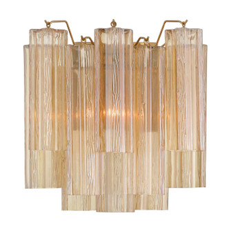Addis Two Light Wall Sconce in Aged Brass (60|ADD-303-AG-AM)