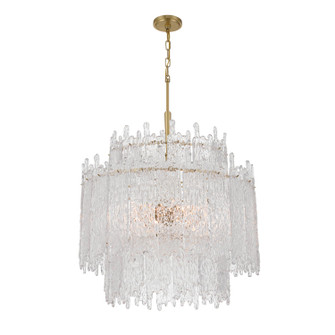 Ackerly Eight Light Chandelier in Aged Brass (60|ACK-928-AG)