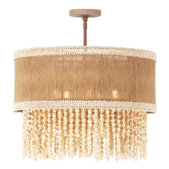 NATURALE Five Light Semi Flush Mount in Jute (33|524845JT)
