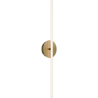 Lanky LED Wall Sconce in Aged Brass (34|WS-99527-40-AB)