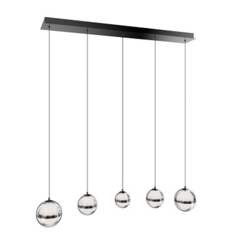 Cyllindra LED Chandelier in Black Chrome (34|PD-77505L-BC)