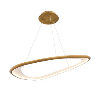 Oyster LED Pendant in Aged Brass (34|PD-41433-30-AB)