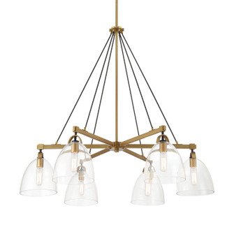 Sommersby Six Light Chandelier in Legacy Brass (7|5716-876)
