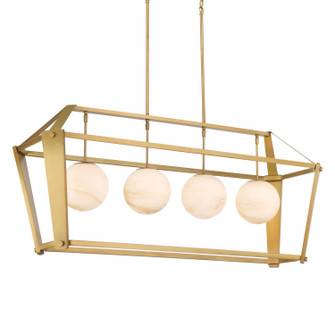 Shimmer Four Light Island Pendant in Legacy Brass (7|3787-732)